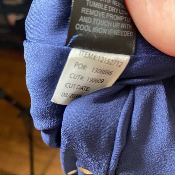 Torrid Blue Polka Dot Criss-Cross Top, Size 1 (XL) - Picture 4 of 5